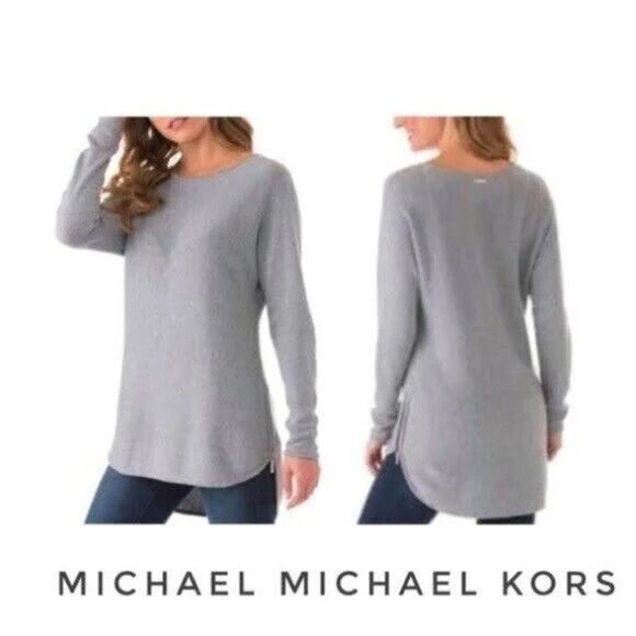 Michael Kors Long Line Grey Sweater Size OX/10-12 - Picture 1 of 8